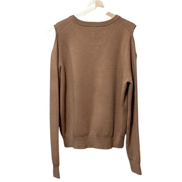 EUC - Monrow Supersoft Sweater Knit Cut Out Pullover Doe - Size S - Picture 5 of 5